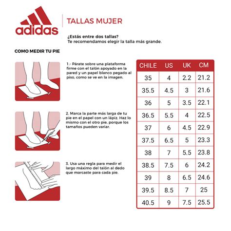 tallas adidas peru mujer